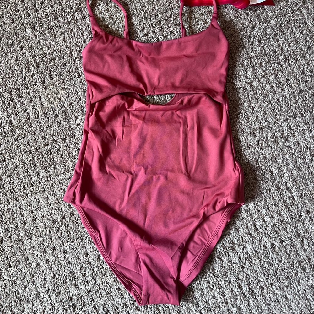 Left On Friday Pink One Piece Swimsuit (Med)